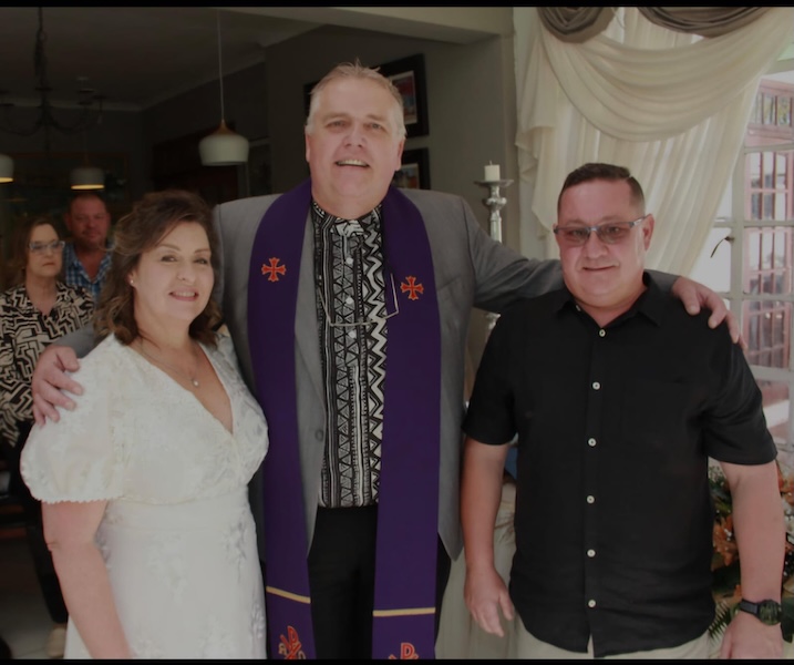 Wedding ceremony by Dr. Gerrit Rademeyer in Hondeklipbaai