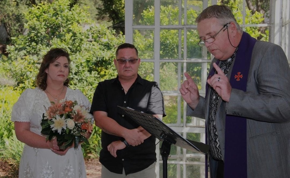 Wedding ceremony by Dr. Gerrit Rademeyer in Hondeklipbaai