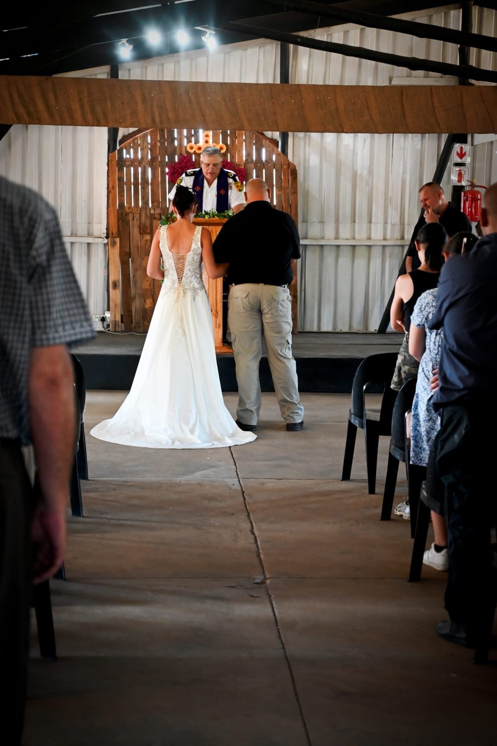 Wedding ceremony by Dr. Gerrit Rademeyer in Hondeklipbaai
